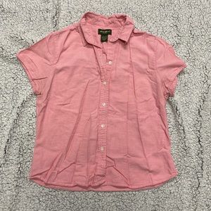 Pink Eddie Bauer button up shirt